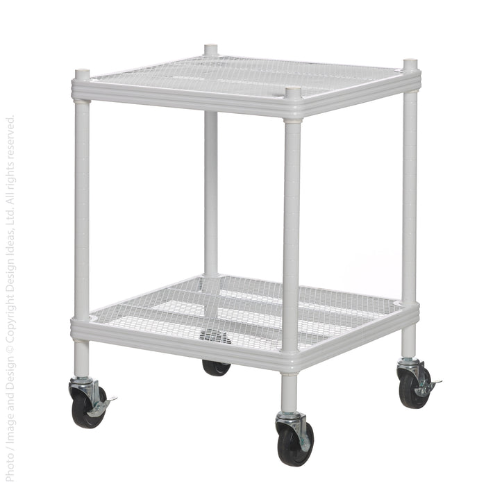 MeshWorks® utility unit (18 x 18 x 21 in.: wheeled 2-tier)