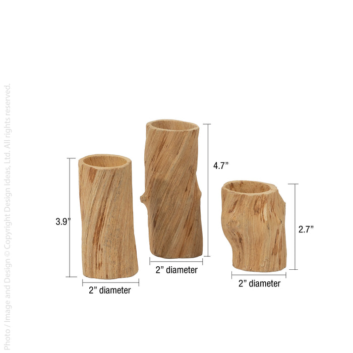 Liana™ candleholders (set of 3)