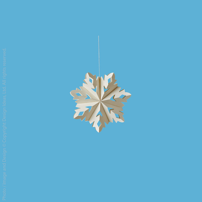 Flurry™ hanging snowflake (small: marquise)