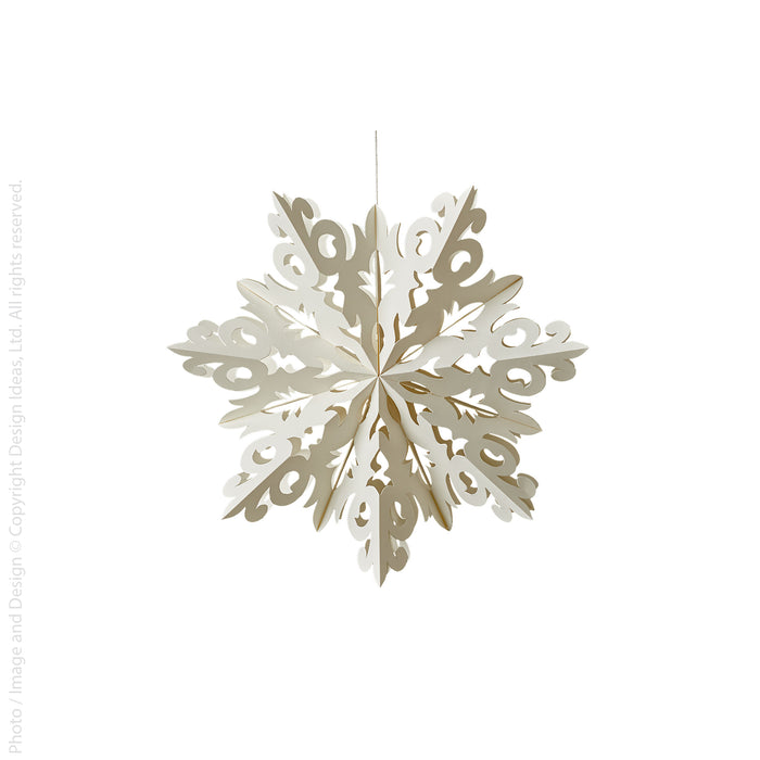 Flurry™ hanging snowflake (medium: dazzle)
