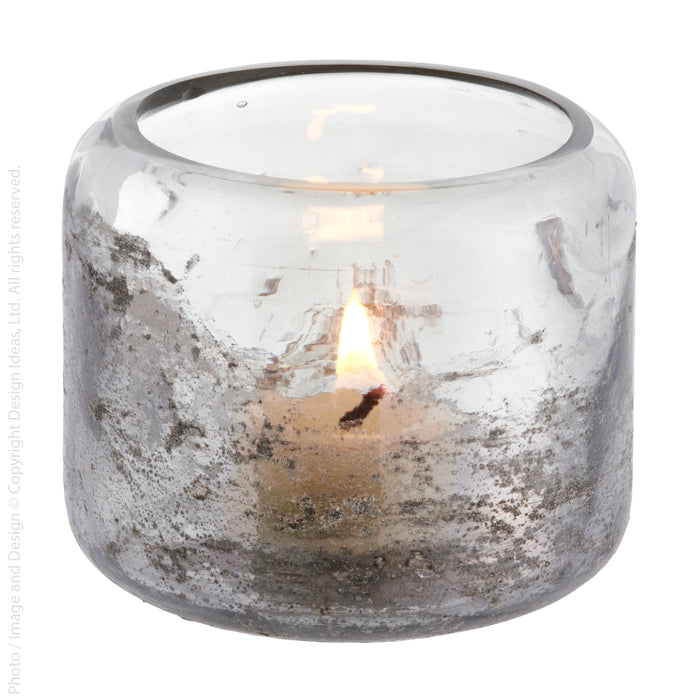 Hubbard™ votive (gray glaze)