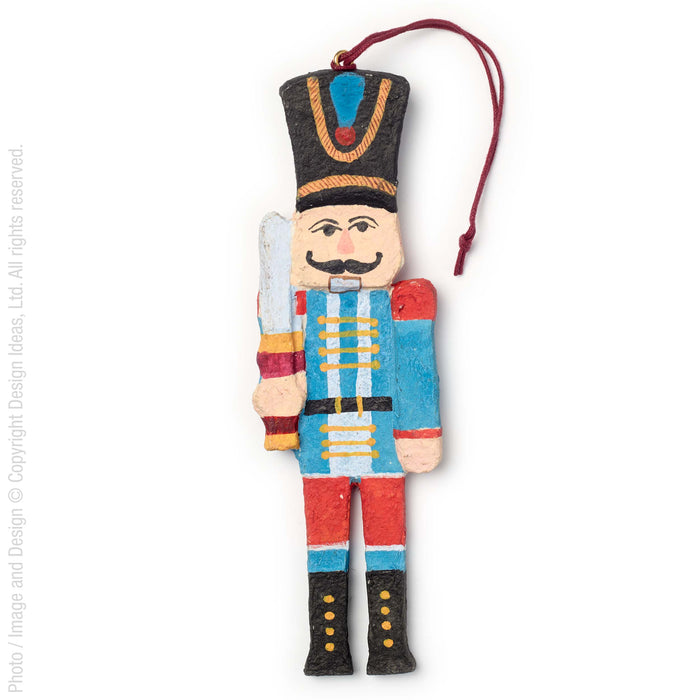 Sugarplum™ ornament (blue nutcracker)