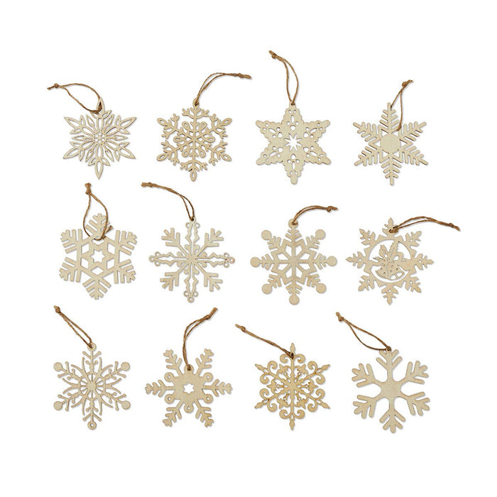 Wood Snowflake Ornament