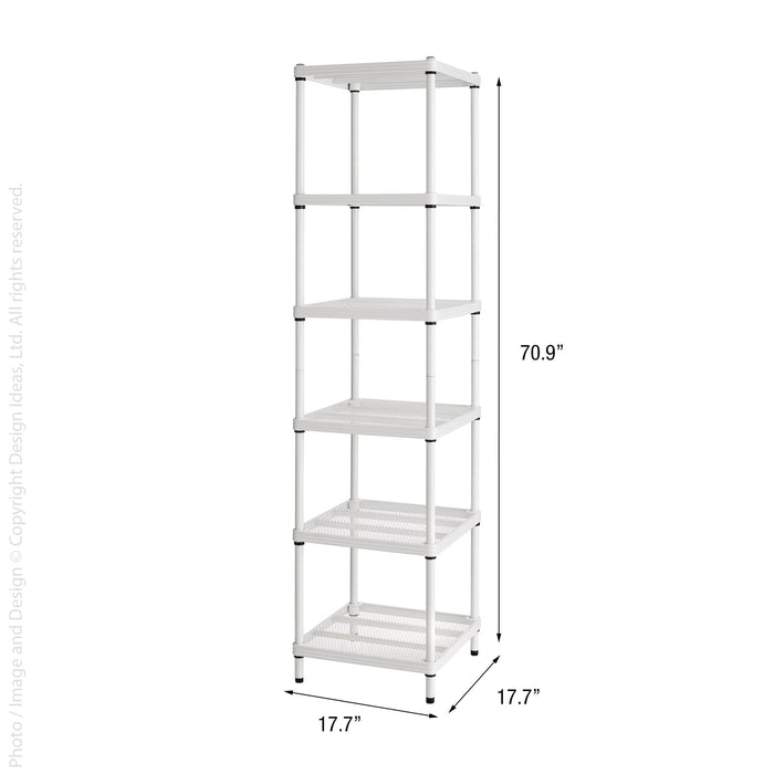 MeshWorks® shelving unit (Narrow: 6-tier)