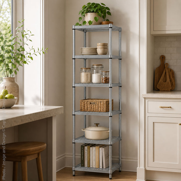 MeshWorks® shelving unit (Narrow: 6-tier)