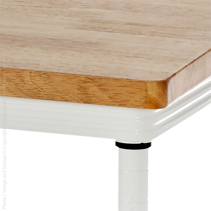MeshWorks® entryway bench (white)