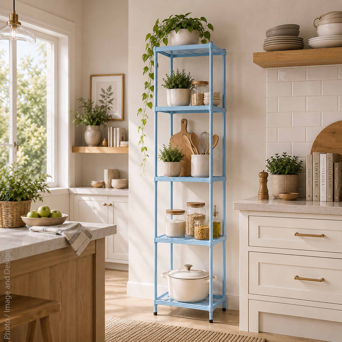 MeshWorks® shelving unit (14 x 14 x 72 in.: 5-tier)