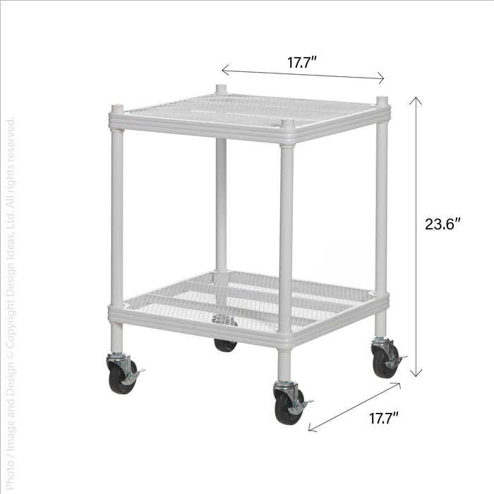 MeshWorks® utility unit (18 x 18 x 21 in.: wheeled 2-tier)