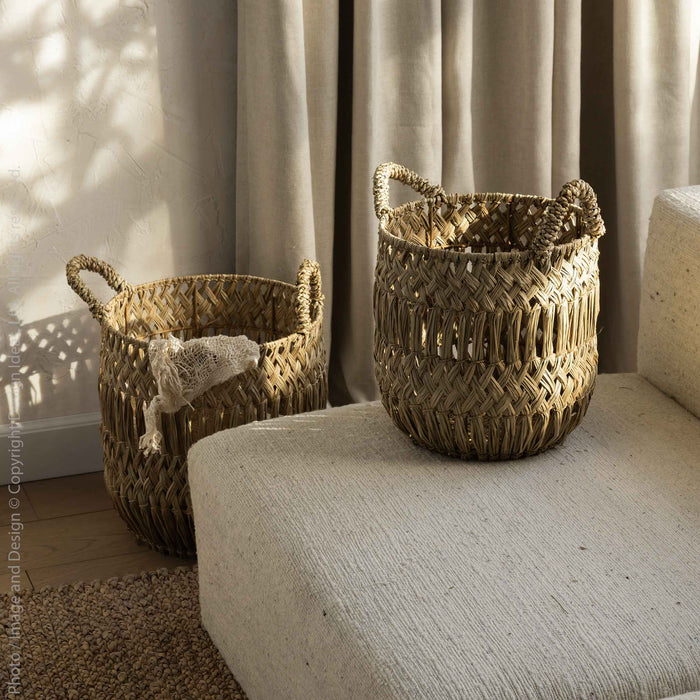 Muqarnas™ basket (set of 2)