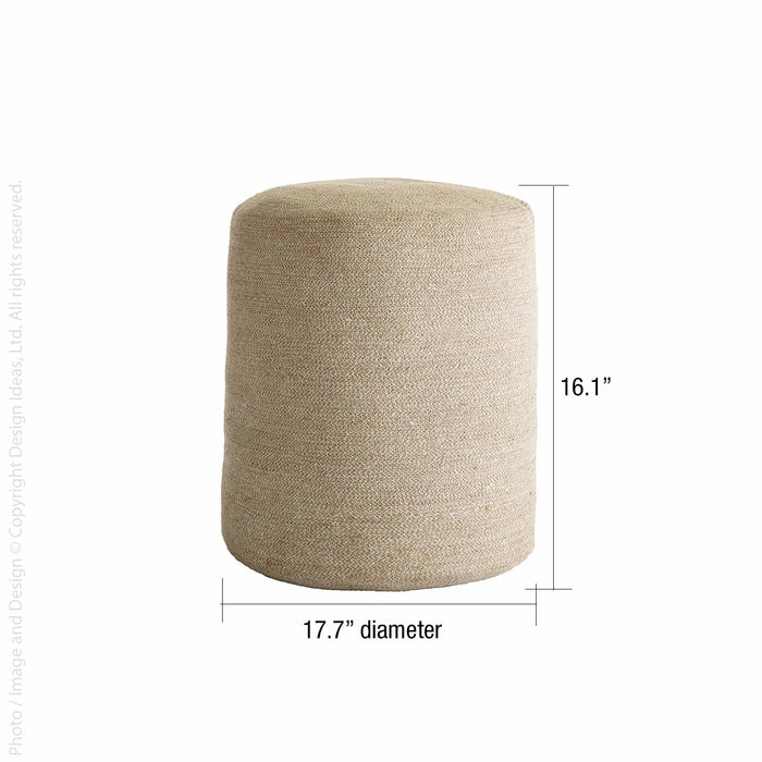 Melia™ pouf (narrow)