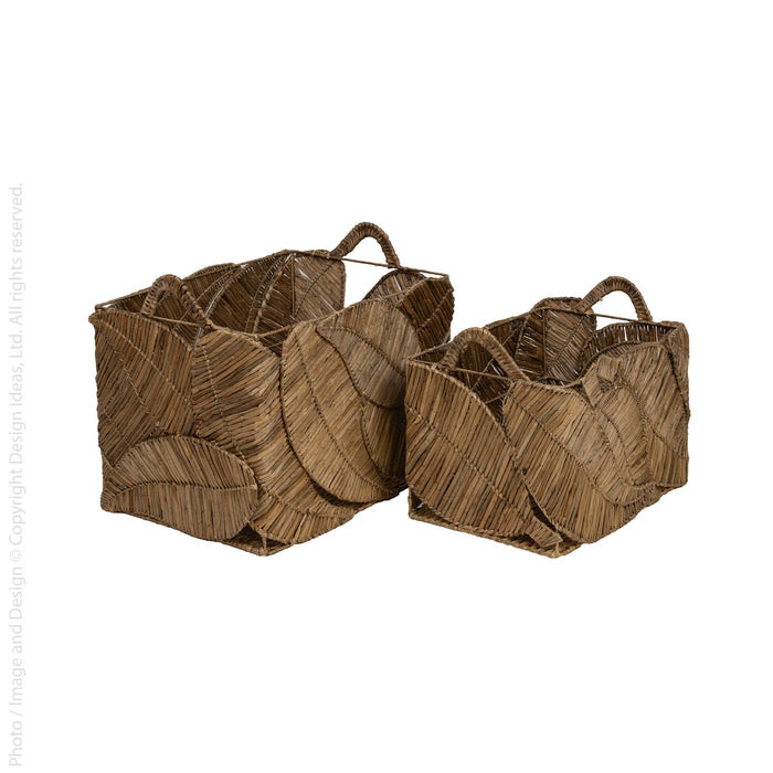 Catalpa™ baskets (set of 2 - rectangle)