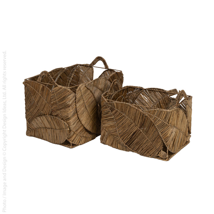 Catalpa™ baskets (set of 2 - rectangle)