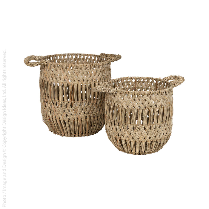 Muqarnas™ basket (set of 2)