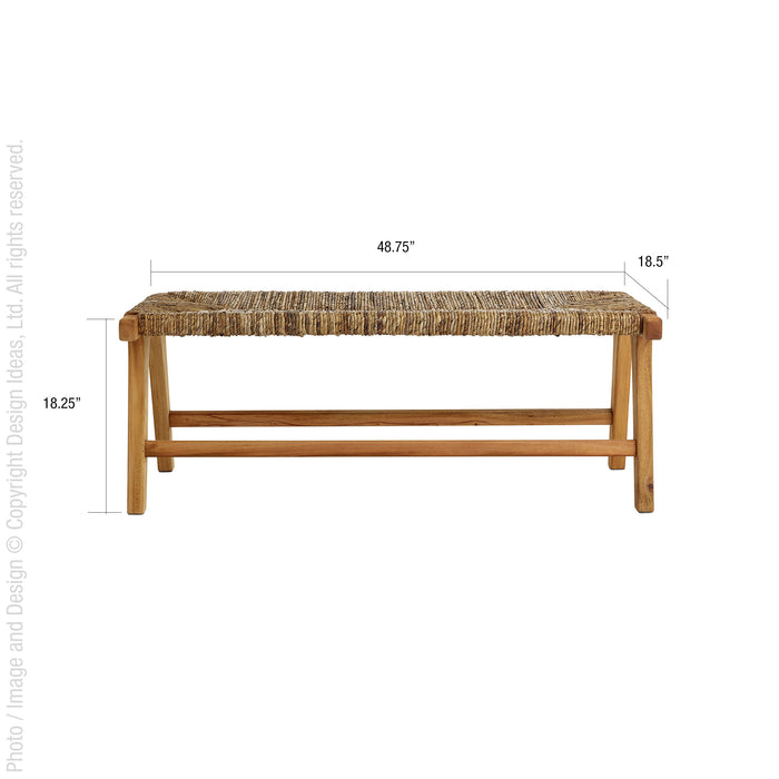Copenhagen™ bench (banana bark)