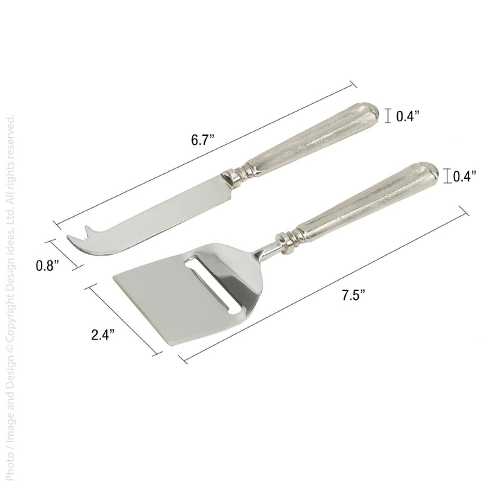 Waldorf™ cheese knives (set of 2)