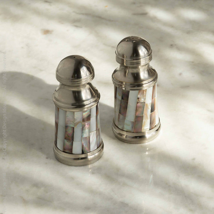 Abalon™ salt & pepper shakers (set of 2)