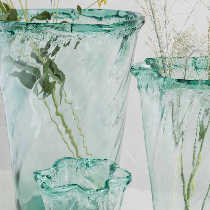 Nile River vase (13.8 in. - wave)