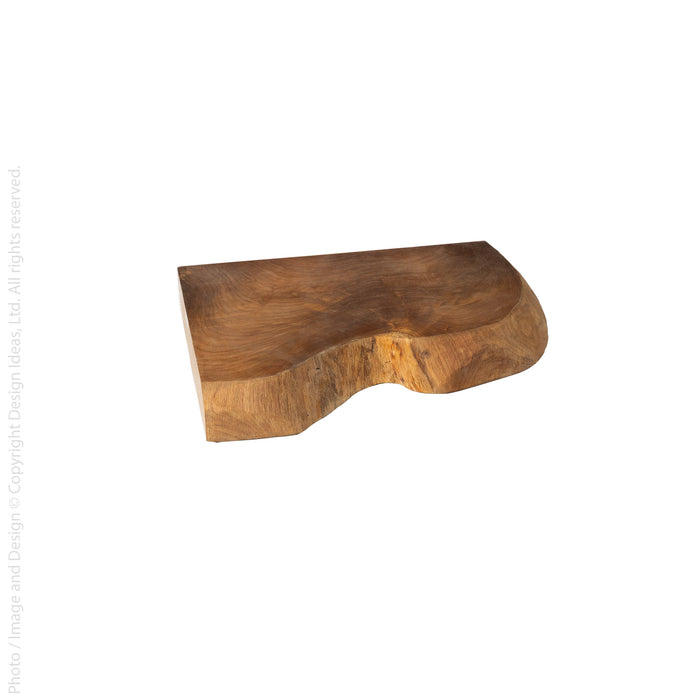 Takara™ live edge corner shelf (11.8 in)