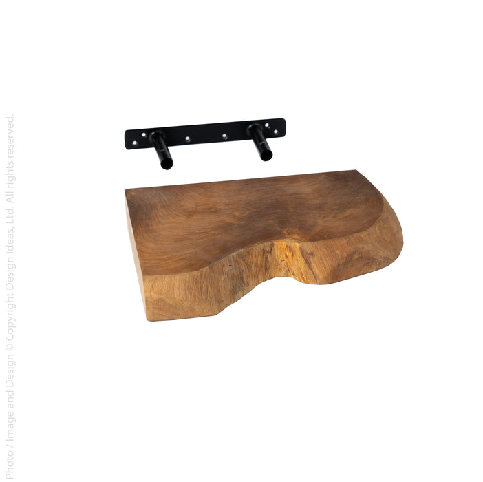 Takara™ live edge corner shelf (11.8 in)