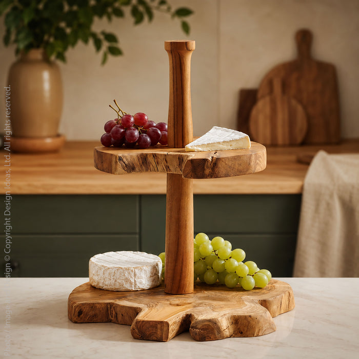 Takara™ live edge 2-tier riser