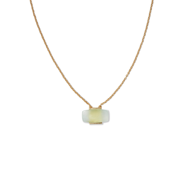 Aqua Chalcedony Pendant Necklace