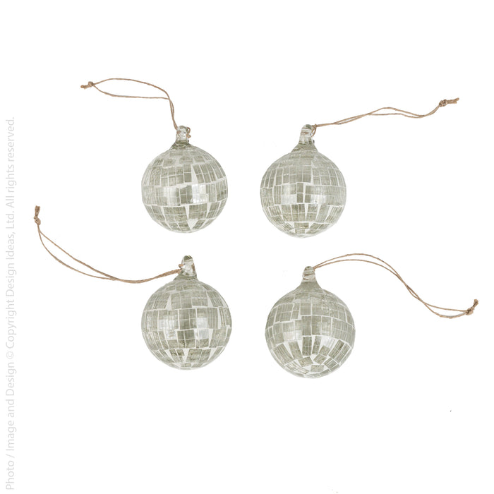 Sillena™ ornament (3 in: set of 4)