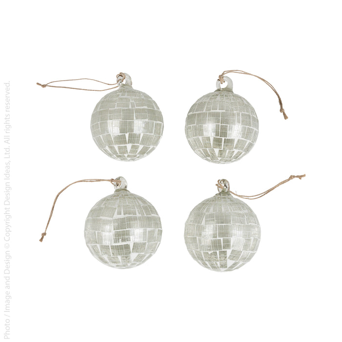 Sillena™ ornament (4 in: set of 4)