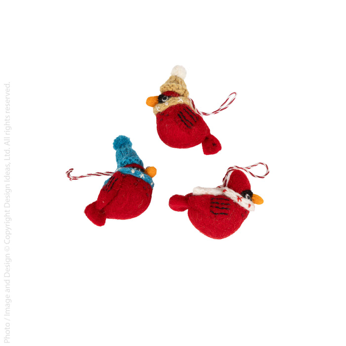 Lilliput™ ornament (cardinals: set of 3)