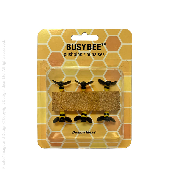Busybee™ pushpins (set of 6)