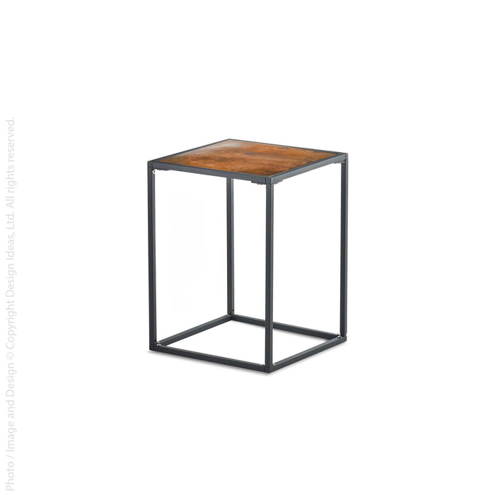 Pietra™ side table (small: copper patina)