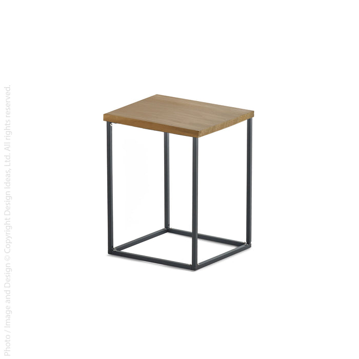 Copper Pietra Side Table Square-texxture