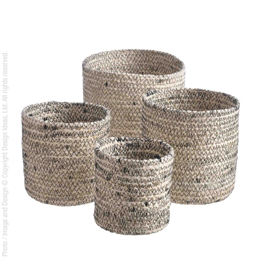 Melia™ baskets (set of 4) - (colors: Black, Sand, Sage, Slate, White, Rust, Indigo) | Premium Basket from the Melia™ collection | made with Jute for long lasting use