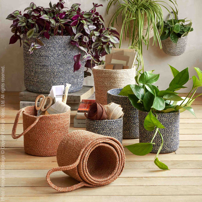 small woven plant basket Melia™ Woven Jute Hanging Basket (4.6 x 5.2 x 4.8 in.)