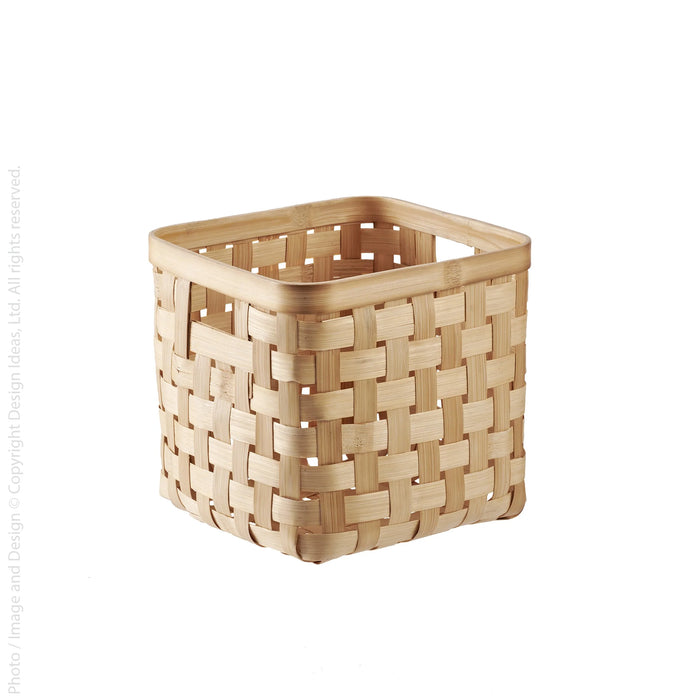 Bahmi™ storage cube (11 x 11 x 11 in) - (colors: ) | Premium Bin from the Bahmi™ collection | made with Bamboo for long lasting use