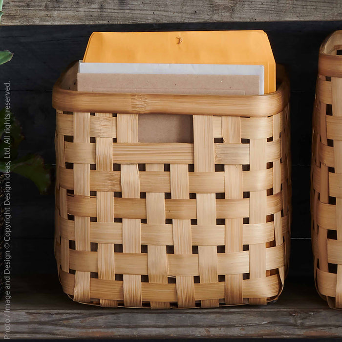Bahmi™ storage cube (11 x 11 x 11 in) - (colors: ) | Premium Bin from the Bahmi™ collection | made with Bamboo for long lasting use