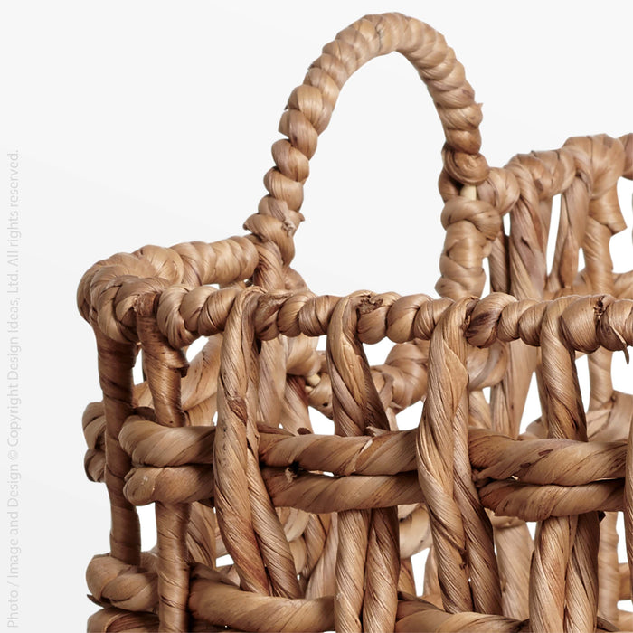 Vieste™ Small and Medium Woven Water Hyacinth Baskets (set of 2) - (colors: ) | Premium Basket from the Vieste™ collection | made with Water Hyacinth for long lasting use