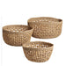 Fasano™ Small, Medium and Large Woven Water Hyacinth and Seagrass Baskets (set of 3) - (colors: ) | Premium Basket from the Fasano™ collection | made with Water Hyacinth and Seagrass for long lasting use