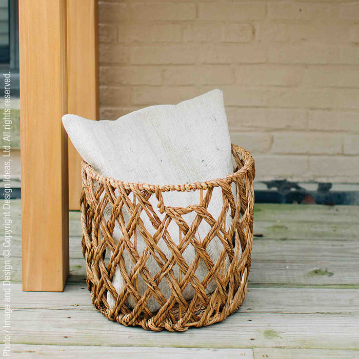 Vasate™ Small and Medium Woven Water Hyacinth Twine Baskets (set of 2) - (colors: ) | Premium Basket from the Vasate™ collection | made with Water Hyacinth Twine for long lasting use