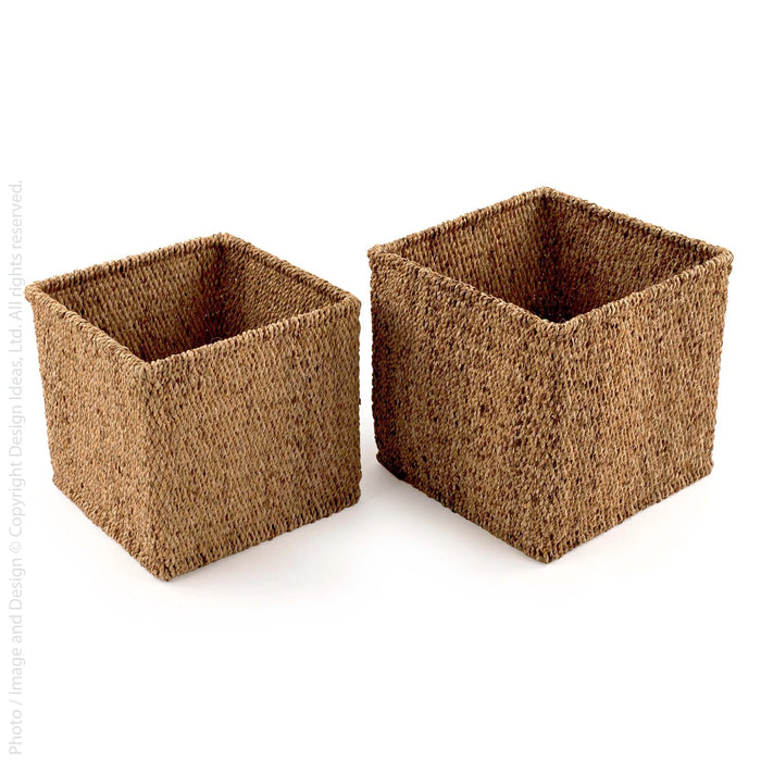 Yari™ baskets (set of 2) - (colors: ) | Premium Basket from the Water Hyacinth™ collection | made with Water Hyacinth for long lasting use
