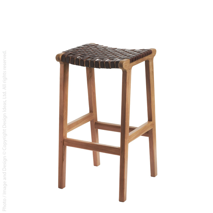 Visby bar stool (leather)-texxture
