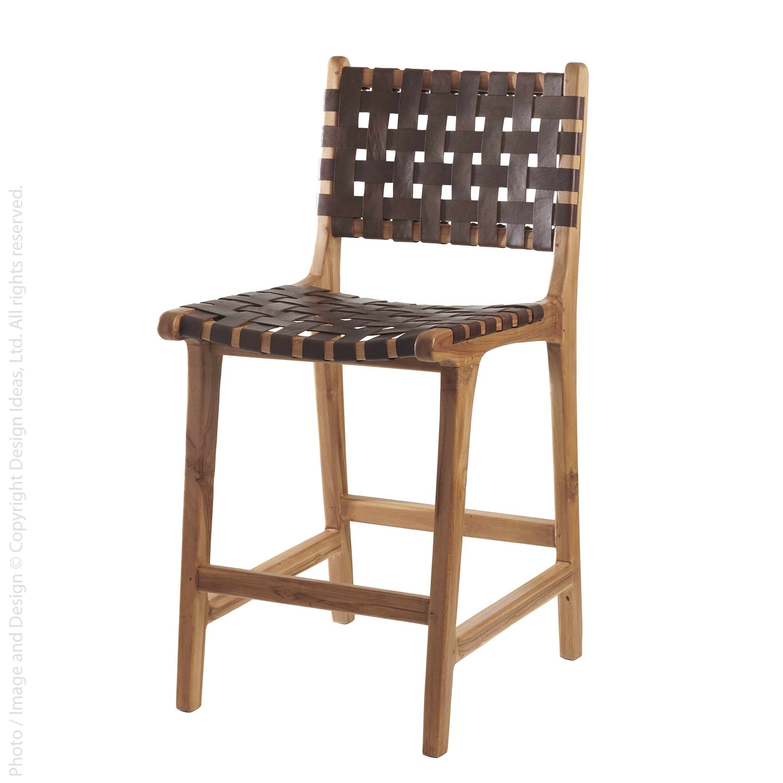 Visby Leather Counter Stool - texxture™ — Design Ideas