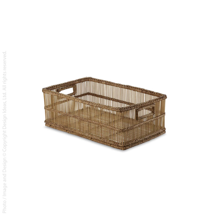 Liana™ Large Woven Rattan Rectangular Basket - (colors: ) | Premium Basket from the Liana™ collection | made with Rattan for long lasting use