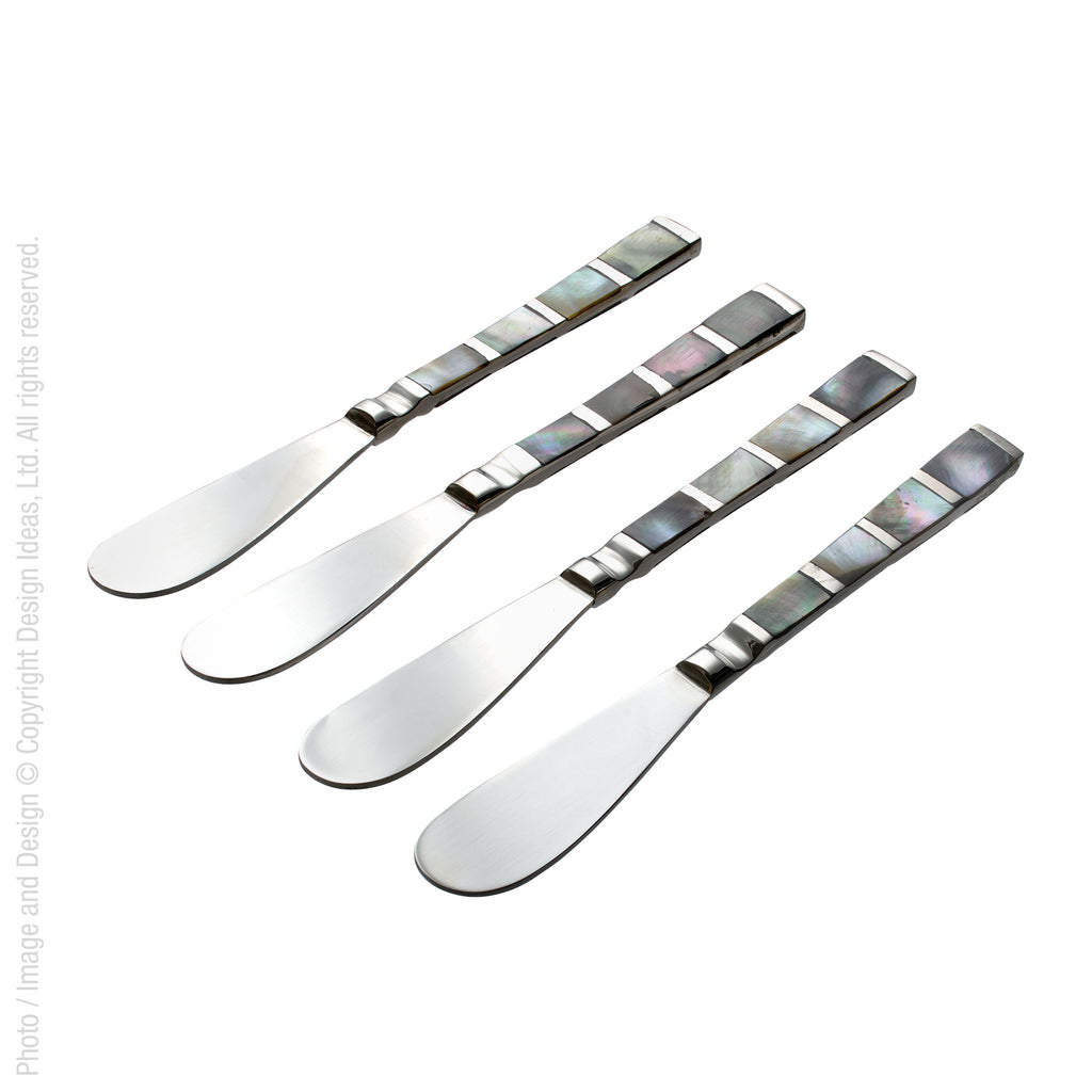 Design Ideas, Abalon Spreaders, Set of 4 - Zola