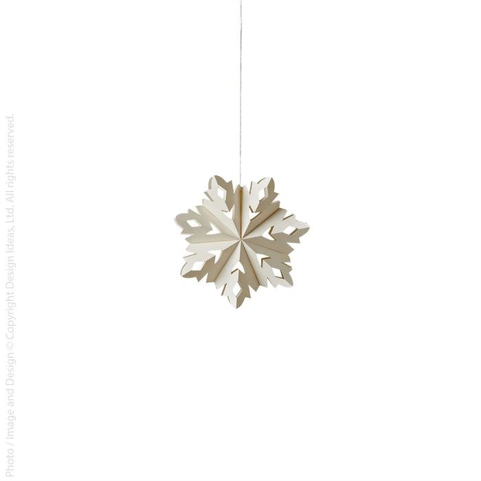 Flurry™ hanging snowflake (small: marquise)