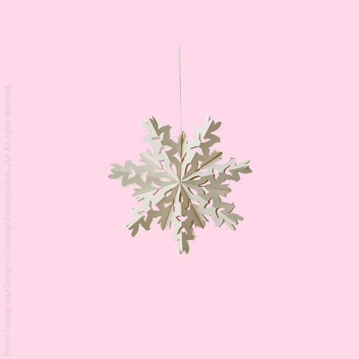 Flurry™ hanging snowflake (small: tinsel)