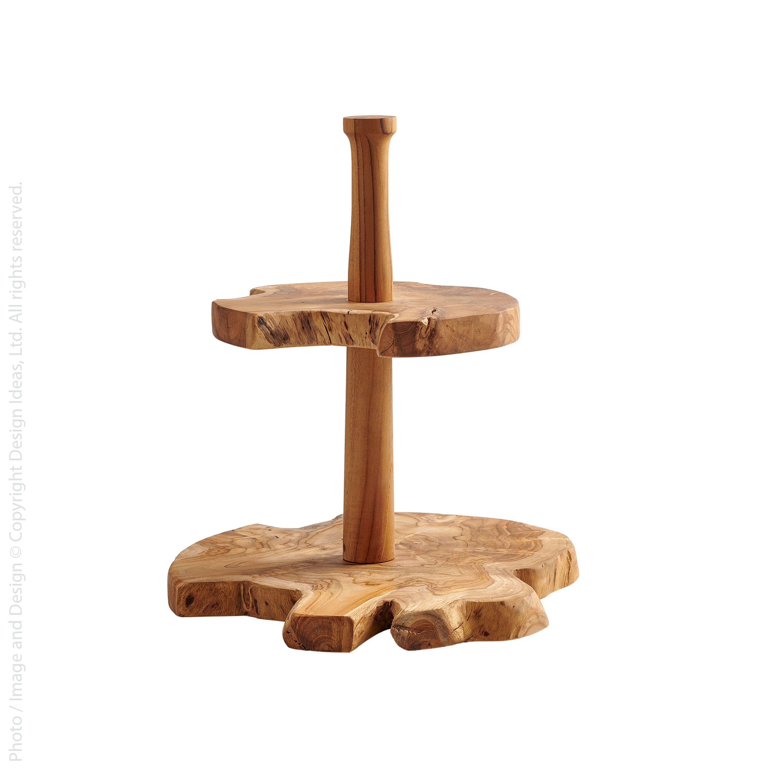 Takara™ Teak Wood Live Edge 2tier Riser texxture™ — Design Ideas