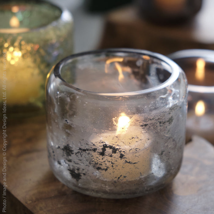 Hubbard™ votive (gray glaze)