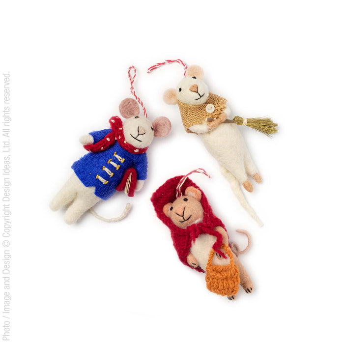 Lilliput™ ornament (country mouse: set of 3)