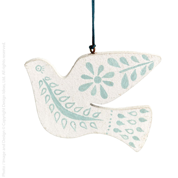 Sugarplum™ ornament (dove) - (colors: Multi) | Premium Ornaments from the Sugarplum™ collection | made with Cotton mache for long lasting use