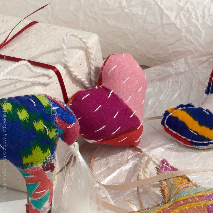 Patchwork™ ornament (heart)